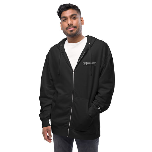 Hidden Summit Icon Unisex fleece zip up hoodie